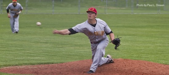 Pitcher demonstrating athletic movement