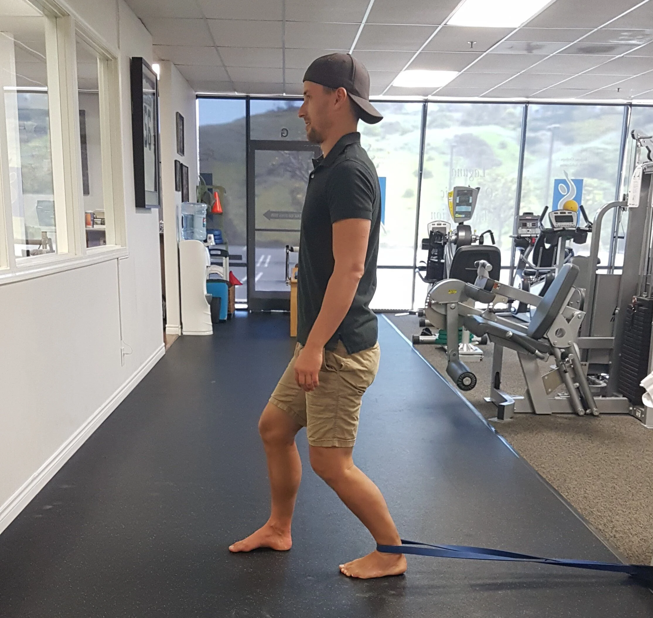 banded ankle stretch