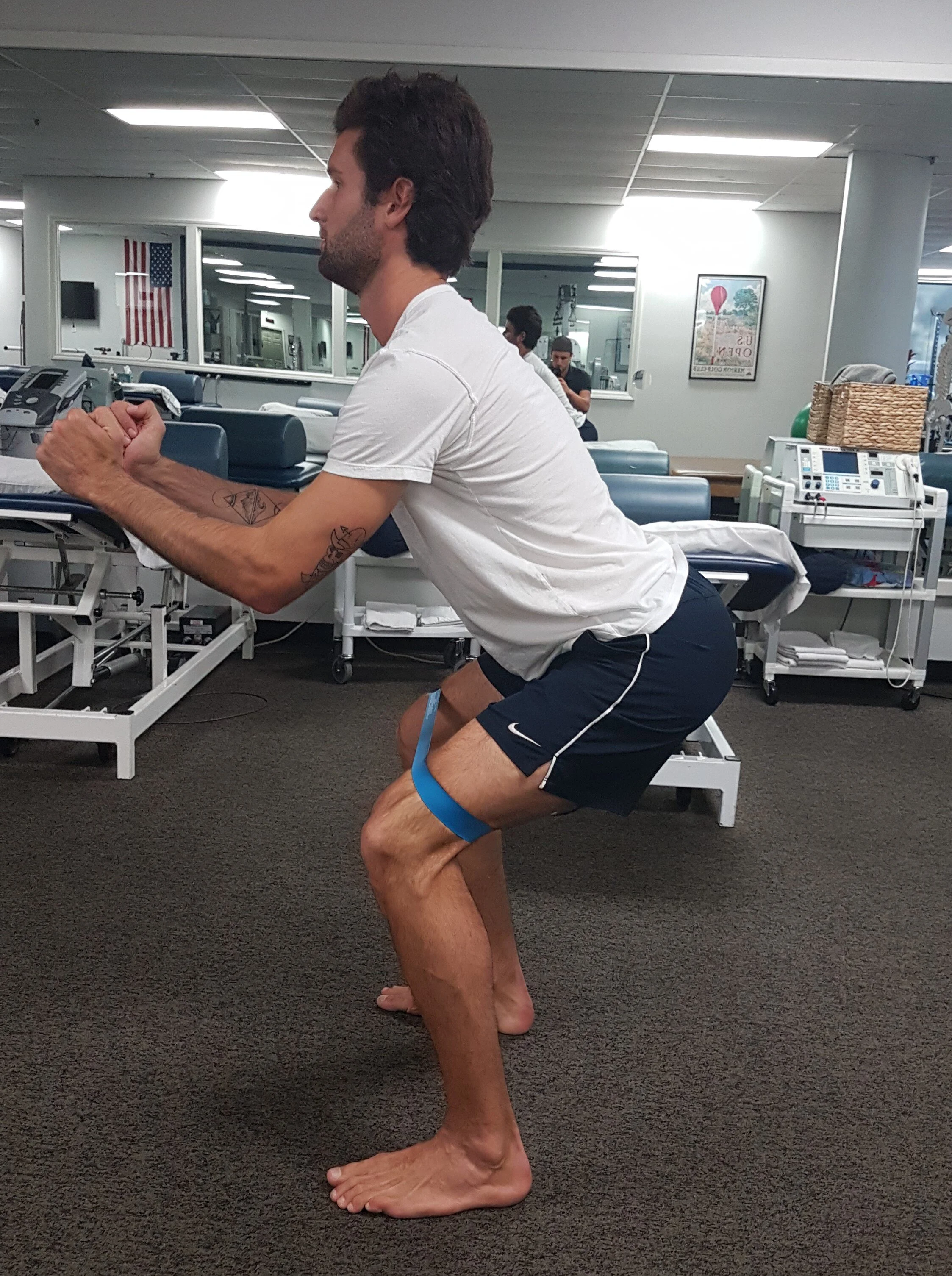 banded monster walks and squat with booty bands