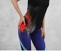 Person with hip pain