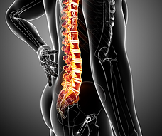 Illustration of low back pain